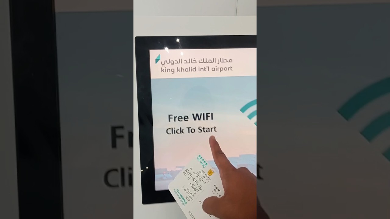 A shocking system for connecting Wi-Fi at Riyadh Airport