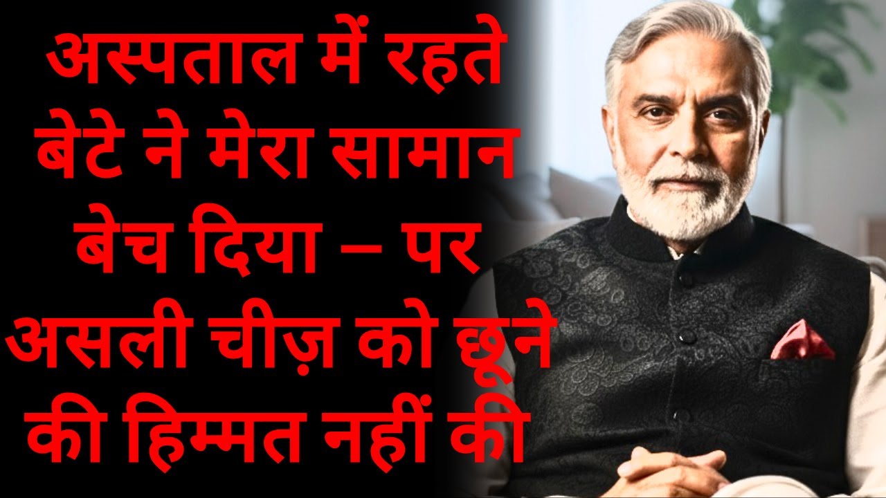 अस्पताल में रहते बेटे ने मेरा सामान बेच दिया — पर असली चीज़ को छूने की हिम्मत नहीं की