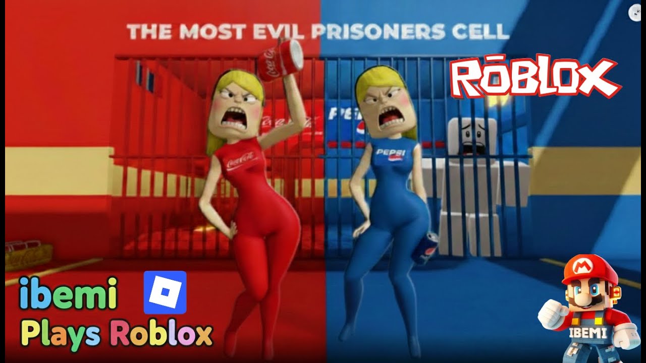 COCA COLA vs PEPSI! 🥤 Who Will Escape? (WOMAN PRISON RUN) - Roblox Challenge