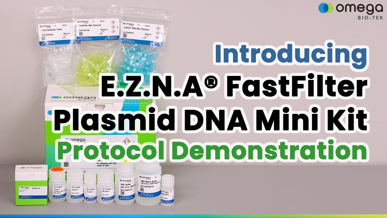 E.Z.N.A.® FastFilter Plasmid DNA Mini Kit Protocol Demonstration | DNA Extraction Bacterial Plasmid