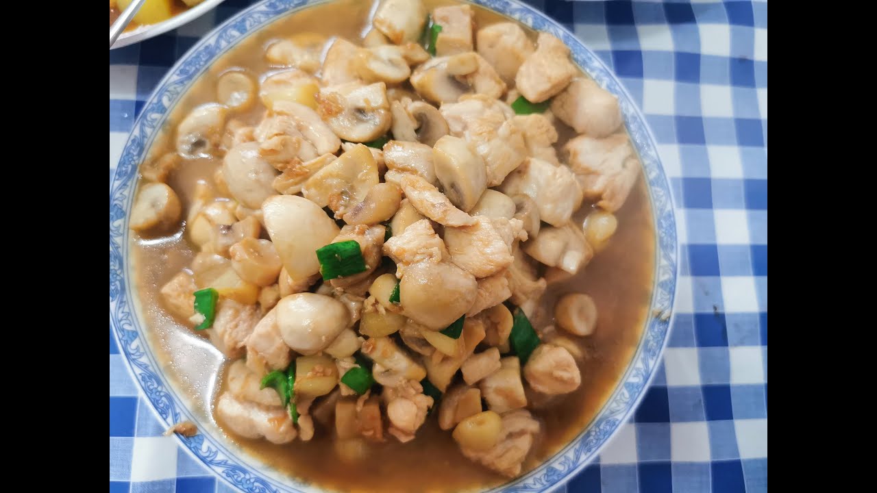Kuchnia Chińska 中国美食: Piersi kurczaka z pieczarkami...