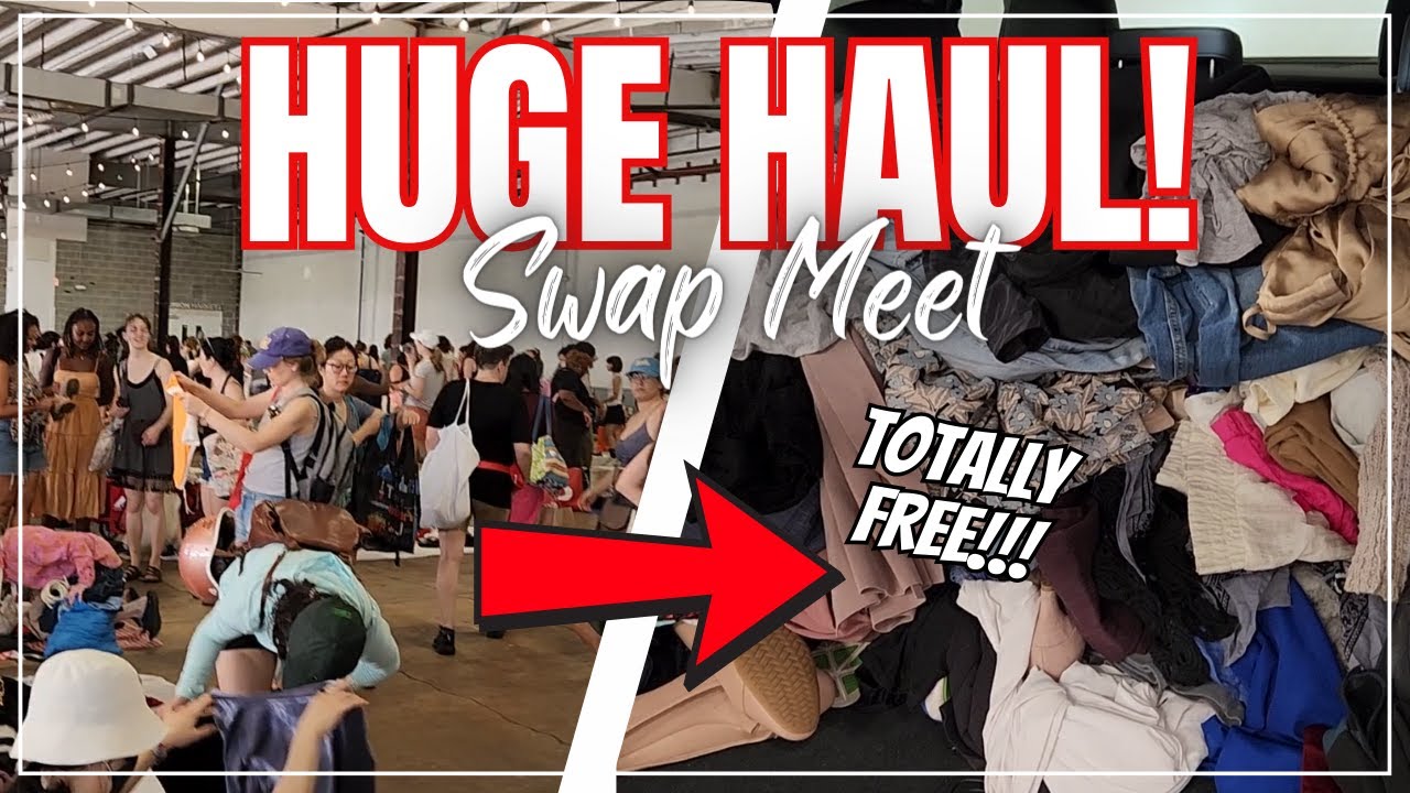 I FILLED My Car With FREE CLOTHES! Huge Thrift Haul to Resell Online | Summer Swap Meet #thrifting