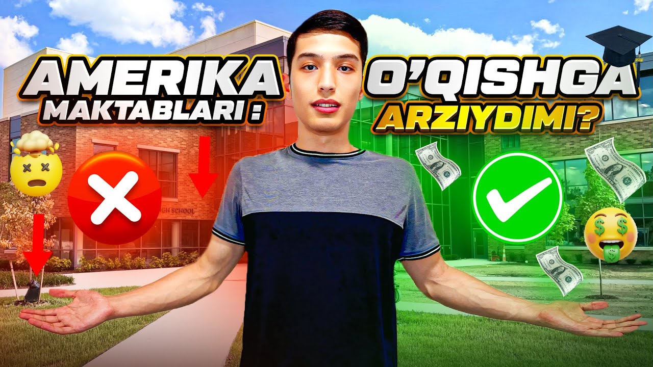 Amerika Maktablarida Sharoit Qanday Va O'qishga Arziydimi || Amerika Maktab Hayoti