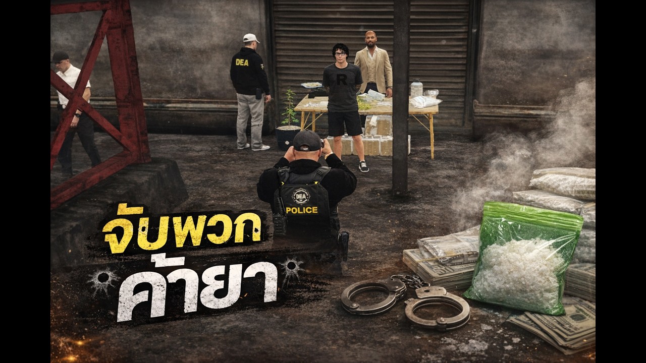 จับพวกค้ายาในเมืองประชารัก ซิตี้ | GTA V Roleplay [TH]