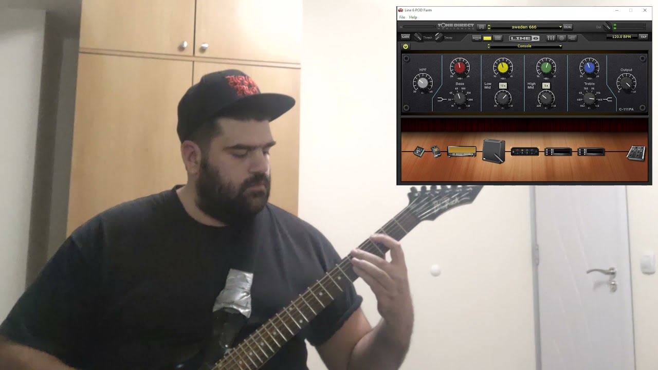 Swedish Death Metal Tone with Pod Farm 2 only