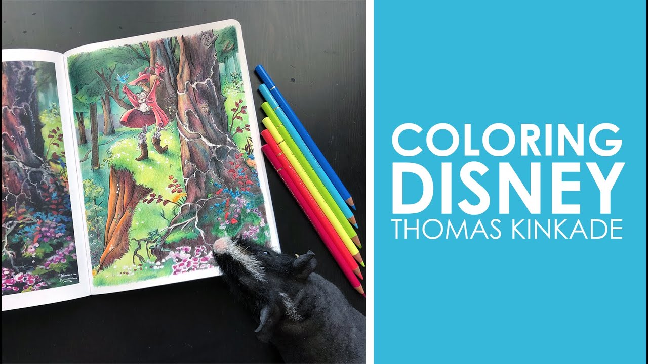 Disney Sleeping Beauty Thomas Kinkade Coloring | Speed Color