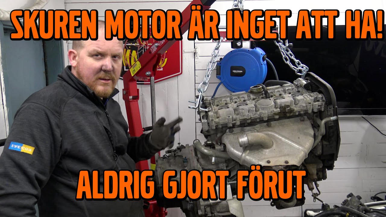 Motorbyte på Volvo V70 2006 Del 1 (urtagningen)