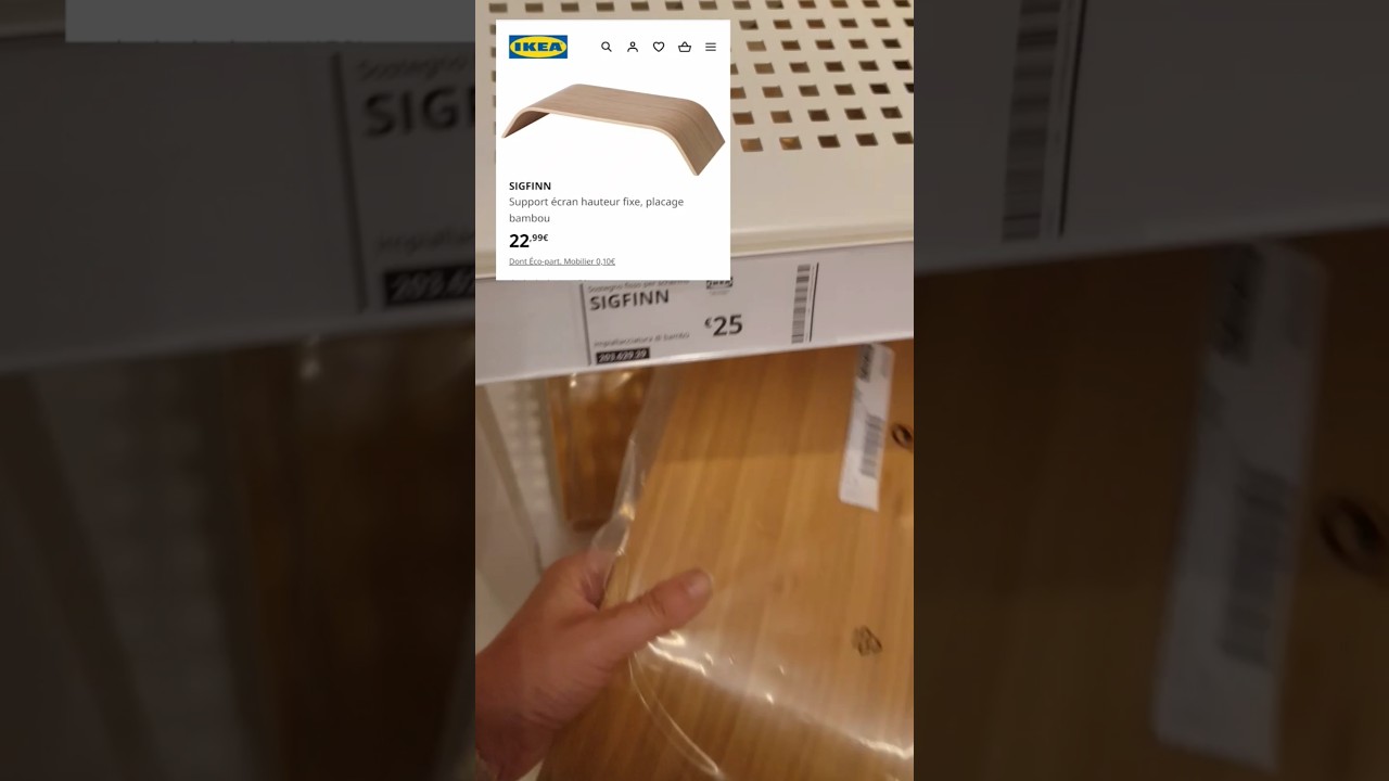 IKEA HACK : bedroom wall lamp from sigfinn monitor stand #ikeahack