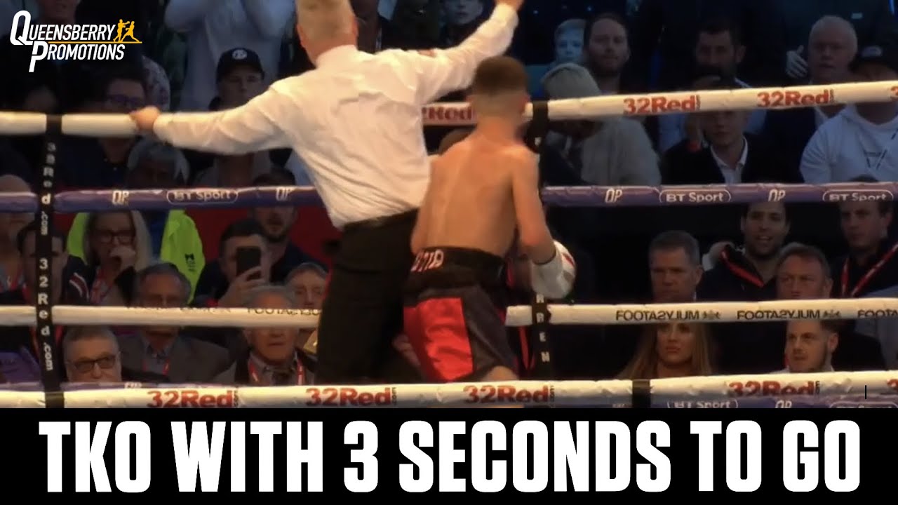 TKO WITH ONLY 3 SECONDS TO GO! ⏱ Brad Foster stops Ashley Lane in the final round at 2.57!