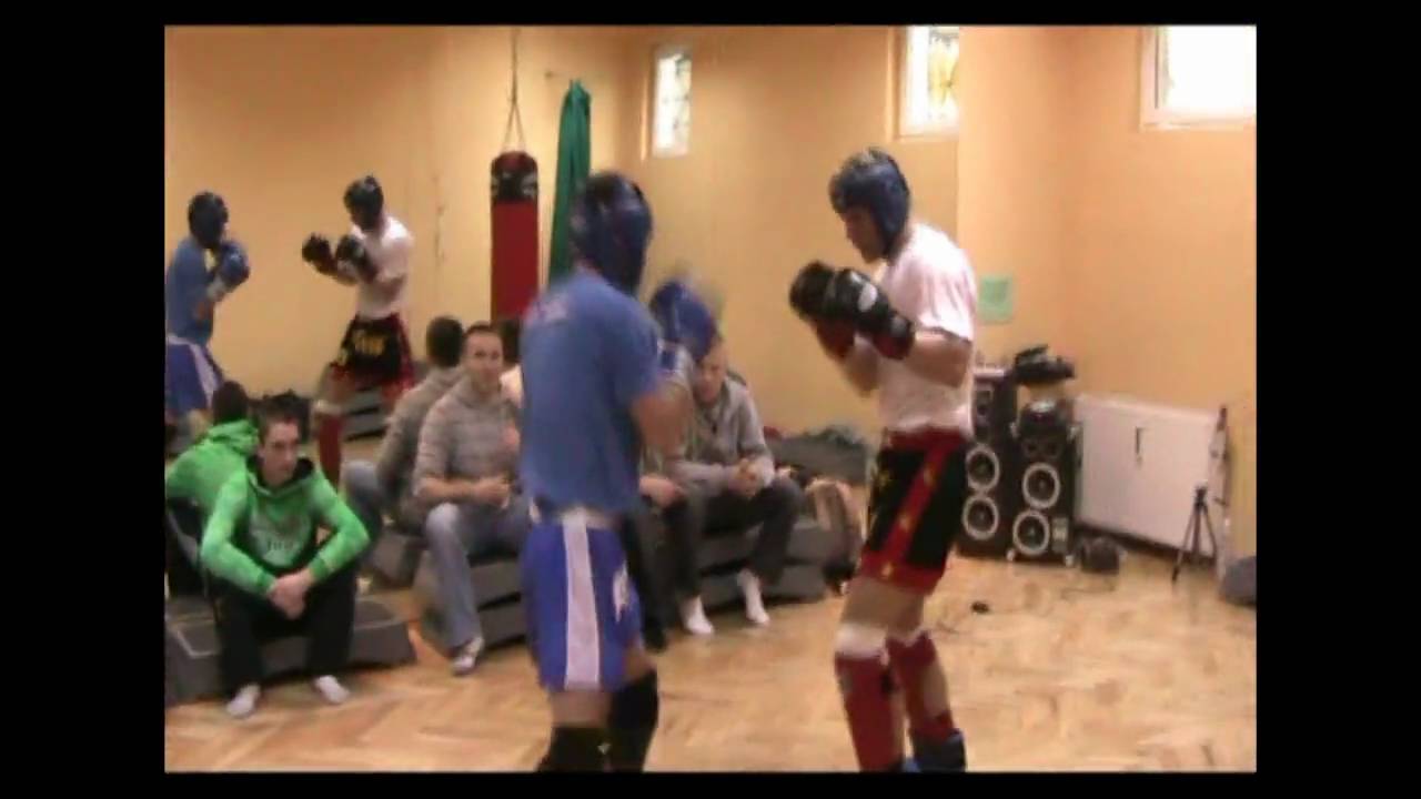kick boxing Eliasz Jankowski V.S. Leszek Kołtun  sparring EDIFIT Legnica