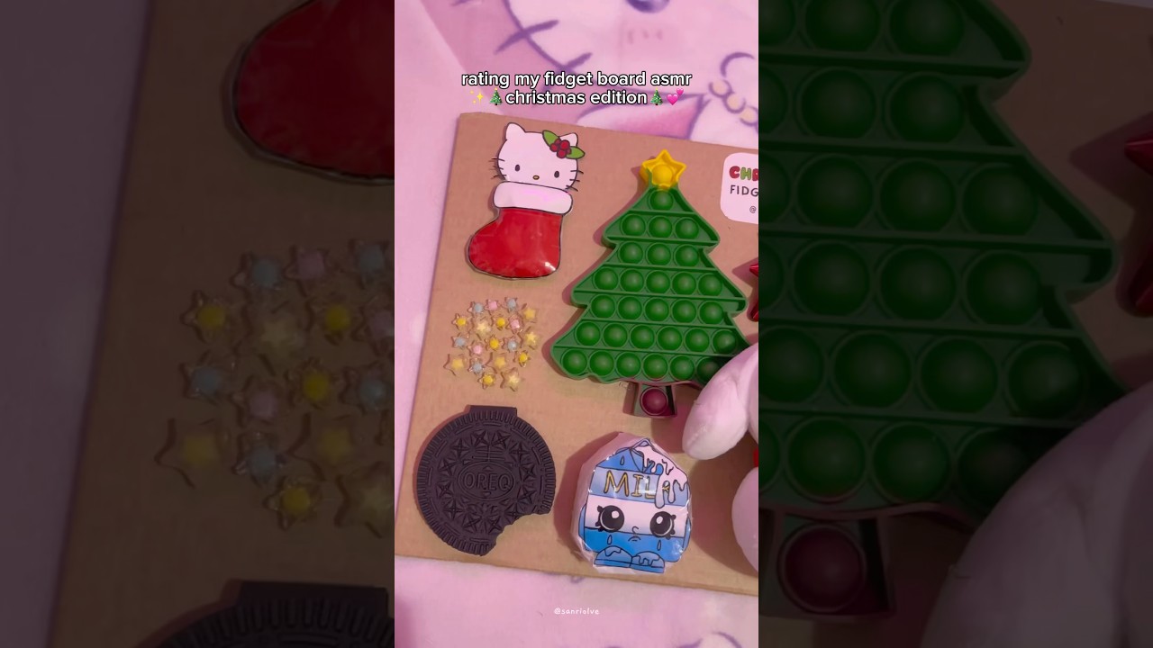 christmas fidget board asmr🎄🩷