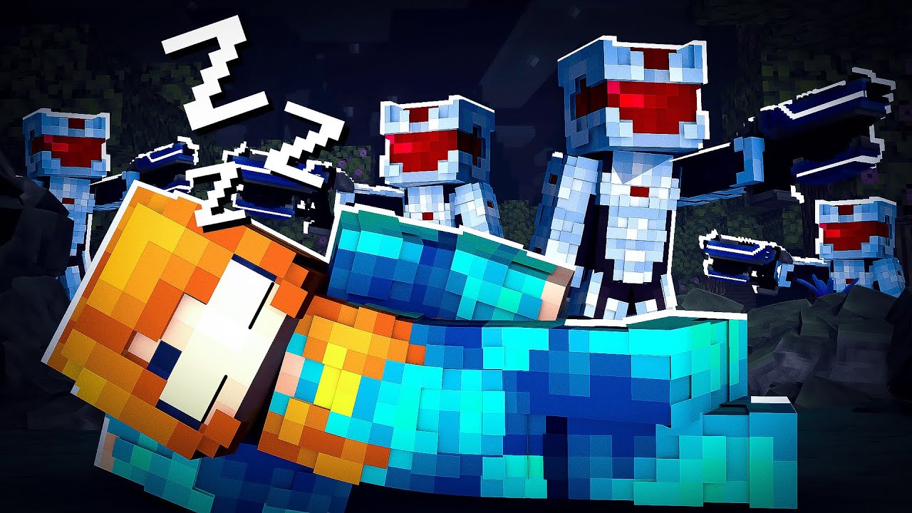 Охота на СПЯЩЕГО СУПЕРГЕРОЯ Minecraft: POWER NAP!