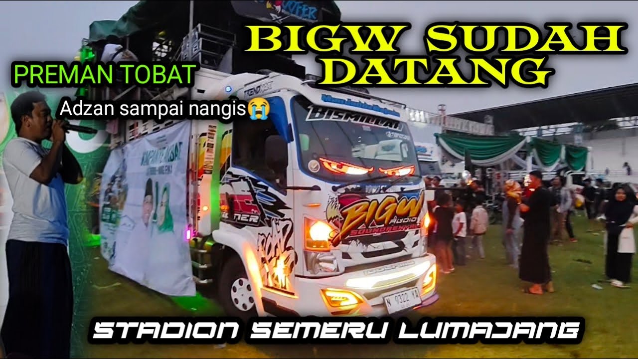 BIGW AUDIO SUDAH MULAI MASUK STADION SEMERU LUMAJANG #bigwaudio #brewogaudio