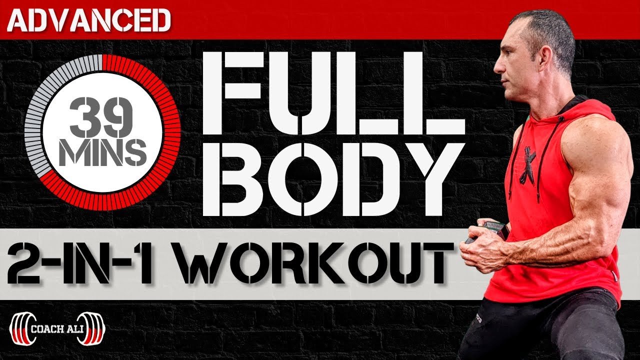 ADVANCED Full Body Workout (no repeat) Single Dumbbell Workout at Home with Form Guide 💪🏋👍