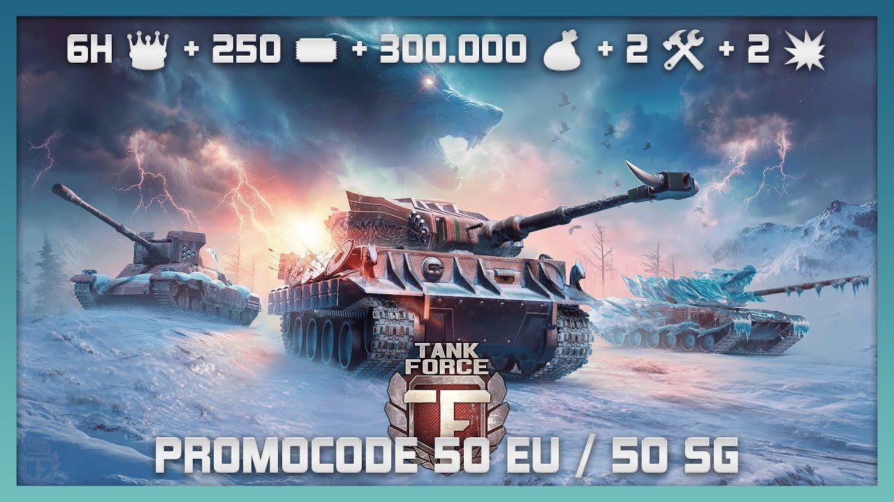 [EN DIRECTO🔴] 6H 👑 + 250 🎟️ + 300.000 💵 + 2 🛠️ + 4 💥 [PROMOCODE 50 EU / 50 SG] | Tank Force Steam✨