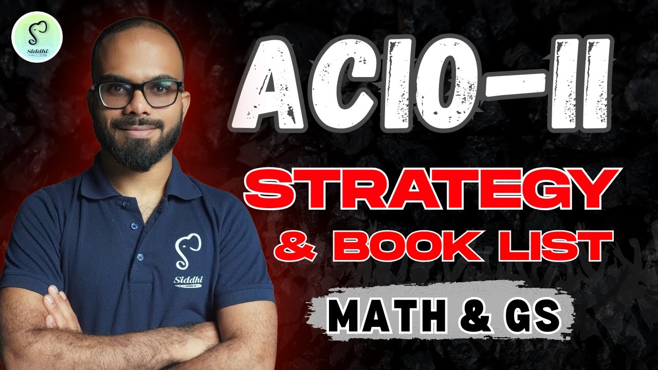 IB ACIO 2025 Strategy + Booklist 🔥 | Maths & GS Paper Analysis || Siddhi