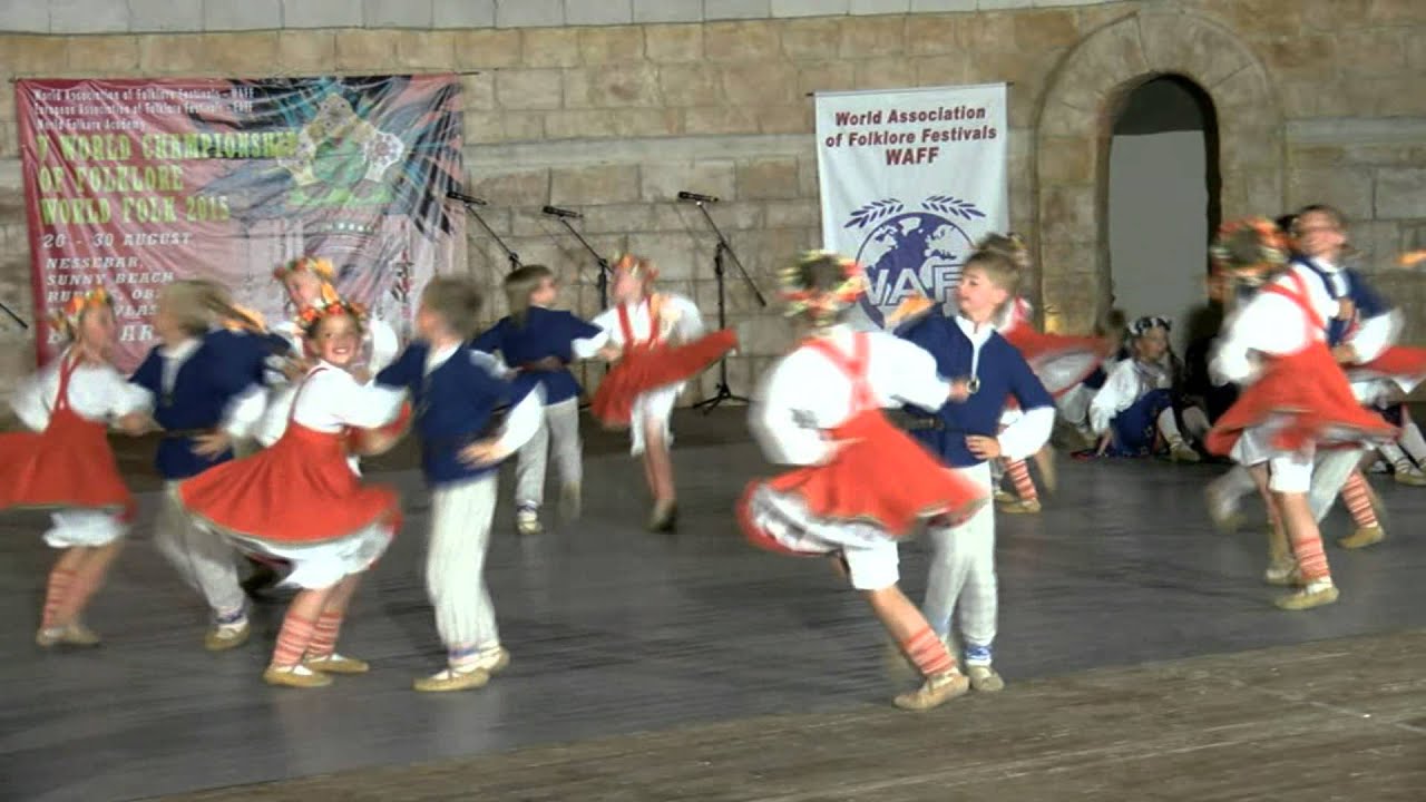 Latvian folk dance group 