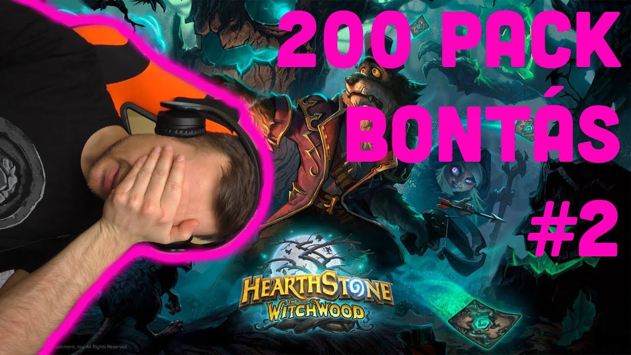 ÚJ TRÜKK LEGENDARY BONTÁSHOZ!! | Hearthstone Witchwood 200 pack bontás #2