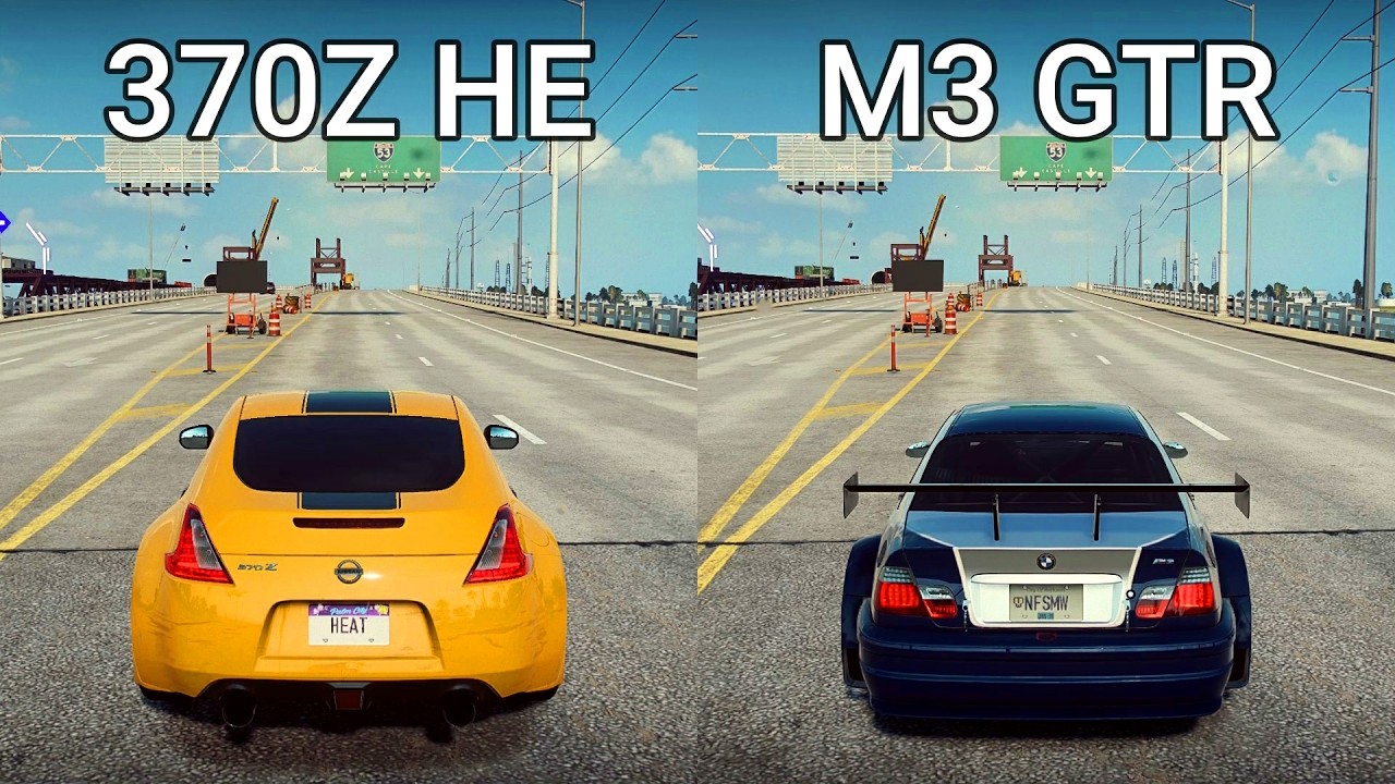 NFS Heat: Nissan 370Z Heritage Edition vs BMW M3 GTR - Drag Race