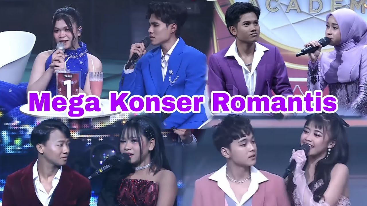 Konser Mega Romantis Peserta DA7 Menggemaskan Zahra_Eby_Valen_Mila_April_Robi Dan Arbil