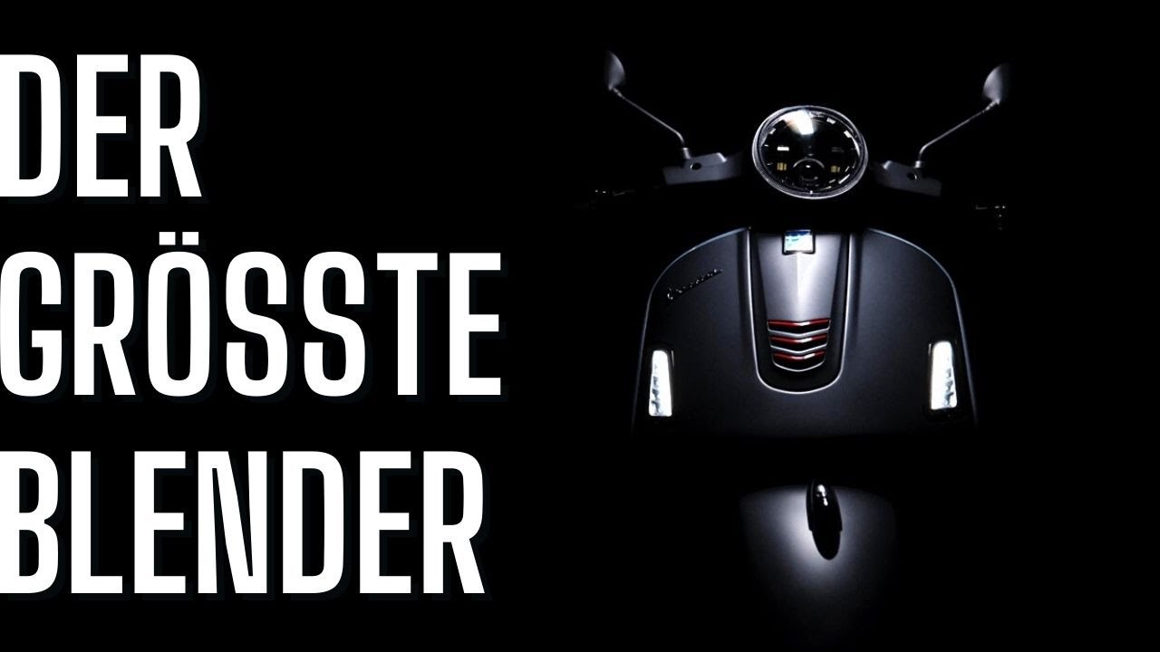 Fabioni LED Scheinwerfer für die Vespa GTS - Montage und Look