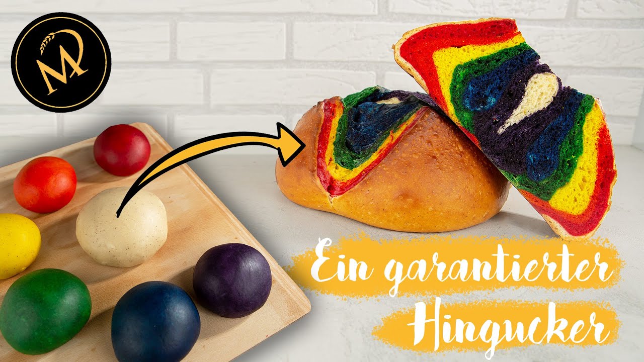 So backst du dir ein schönes Regenbogenbrot - Rainbow Bread