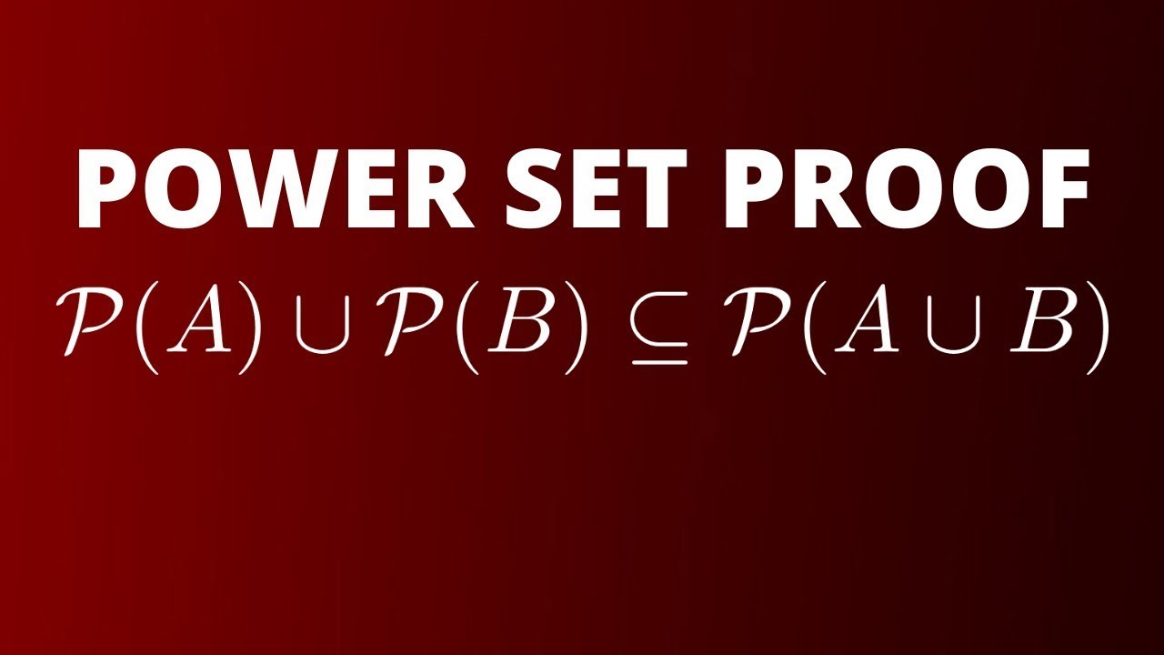 Prove that the union of the power sets is a subset of the power set of the union