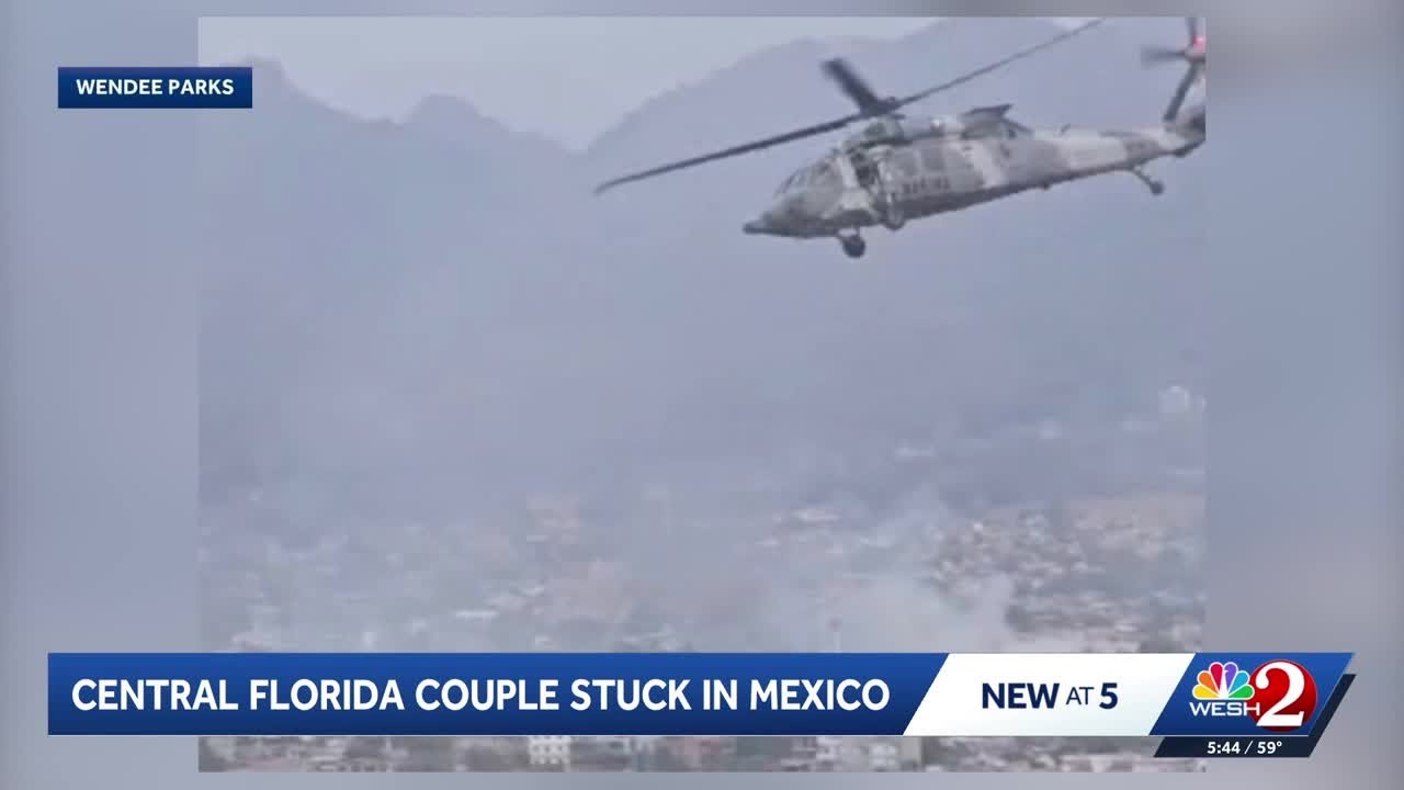 'Gunfire outside the airport': Florida couple stranded in Mexico amid cartel violence