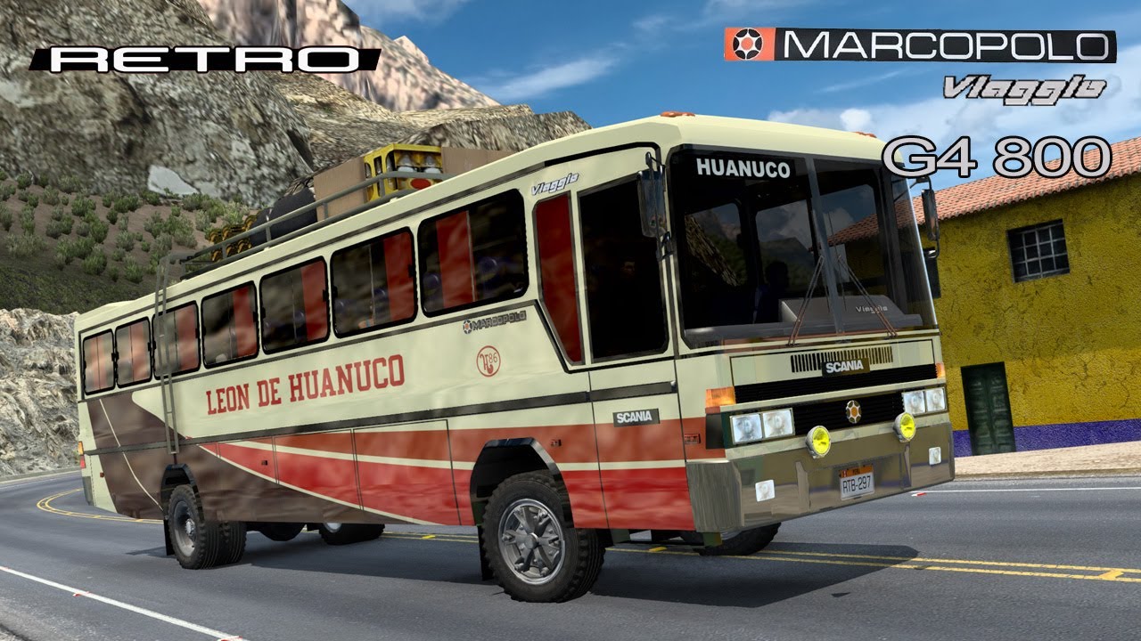 marcopolo viaggio G4 800/ leon de huanuco/ huanuco - lima / ETS2 1.49/trafico antiguo 2.0