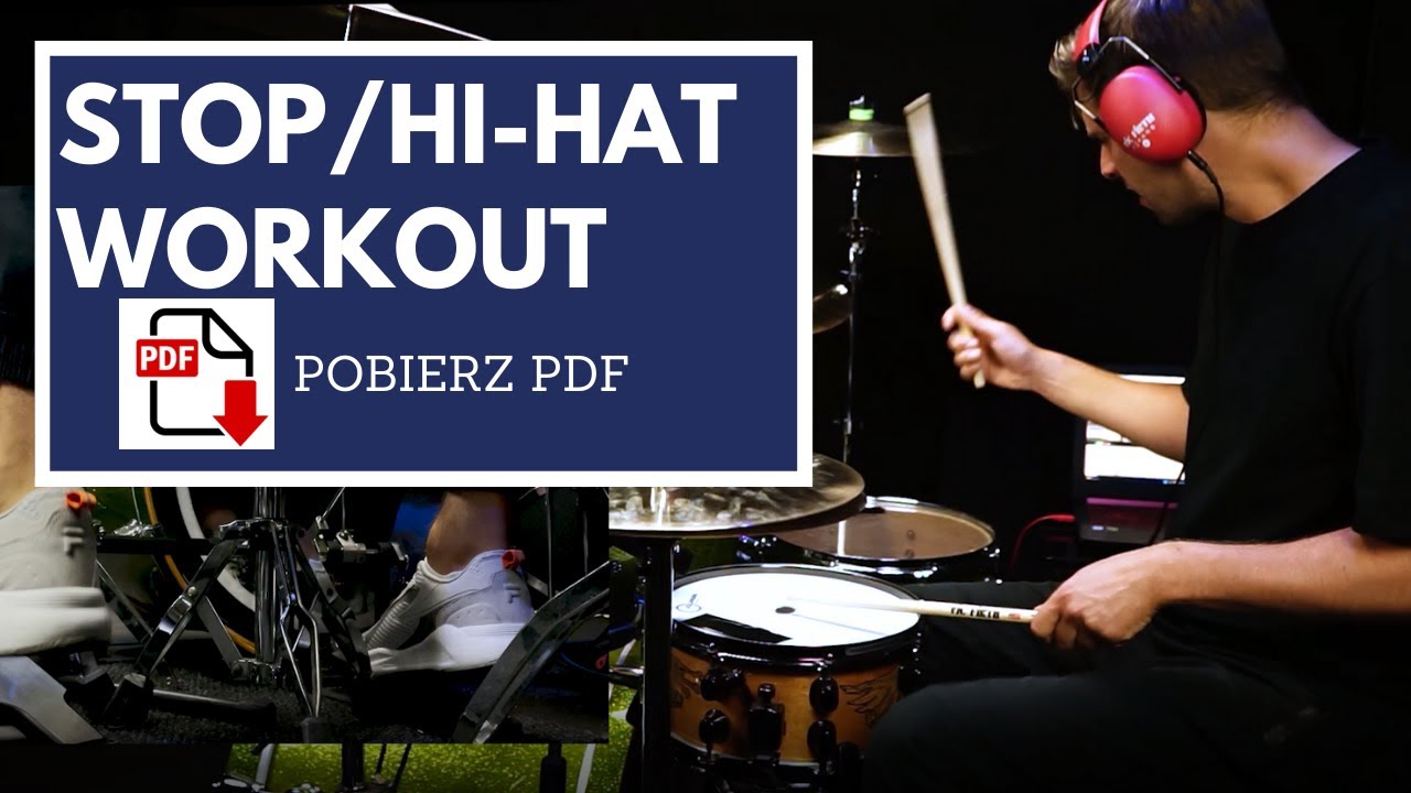 Dodaj hi-hat do swojego grania - granie lewą nogą -  Lekcja Perkusji (POBIERZ PDF I ĆWICZENIA)