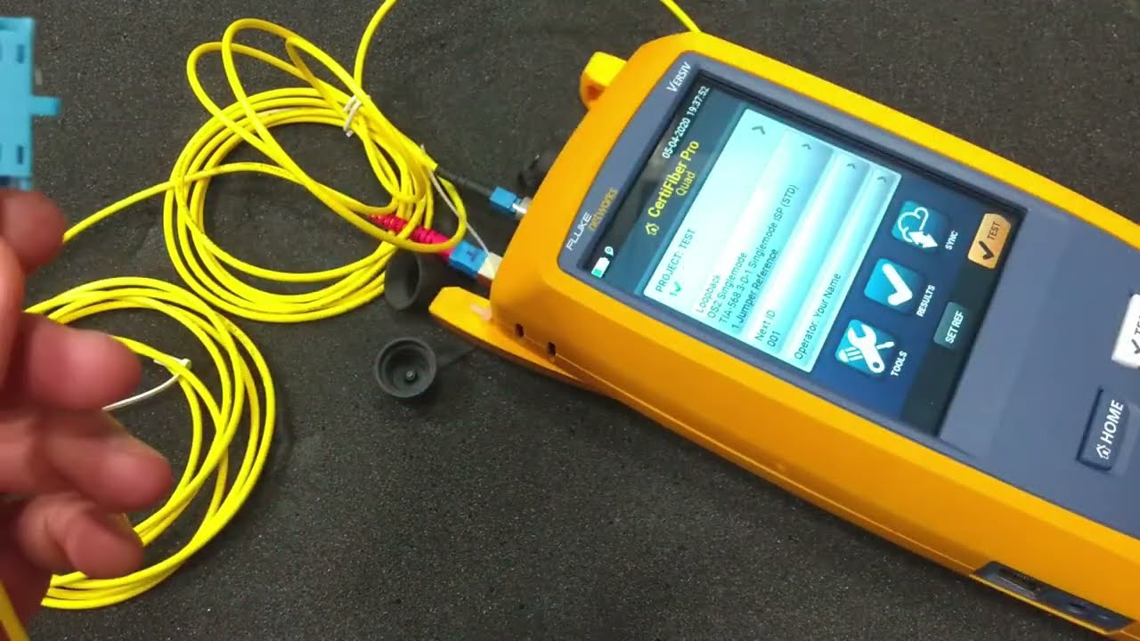 Performing Loopback Test With Fluke Versiv CertiFiber Pro OLTS
