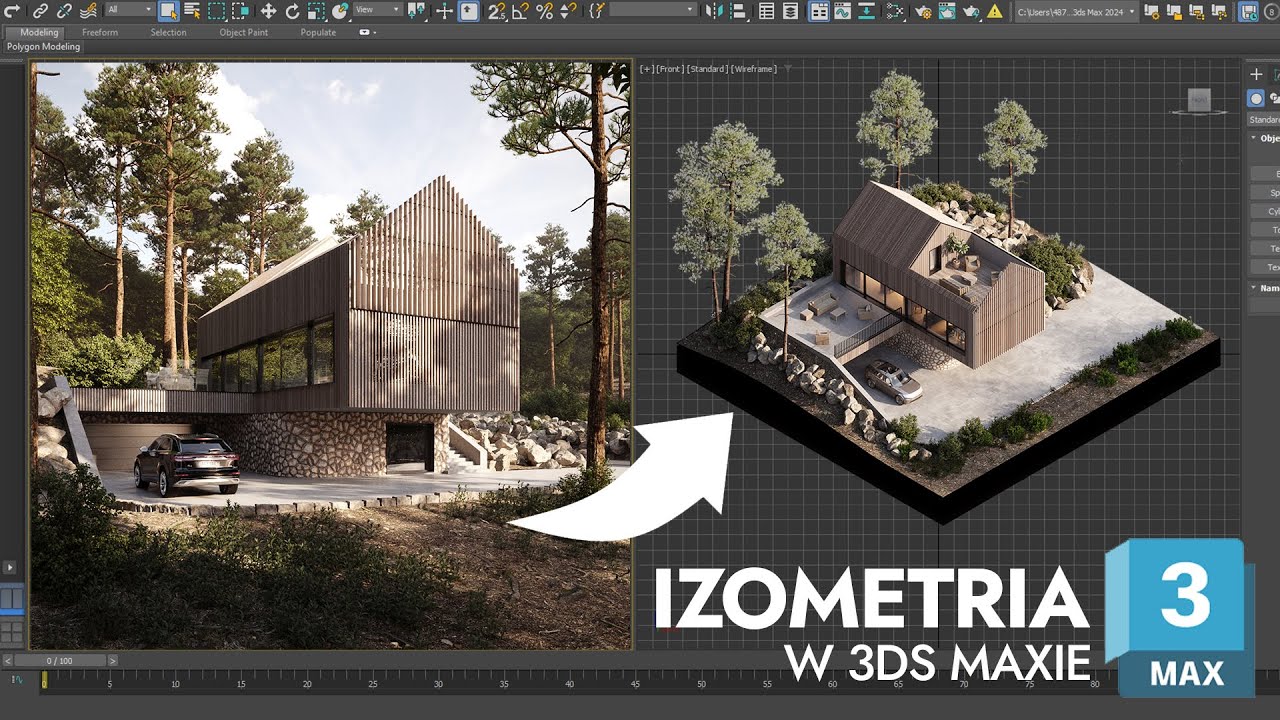 Efektowna izometria w 3ds Maxie - prezentuj swoje projekty lepiej
