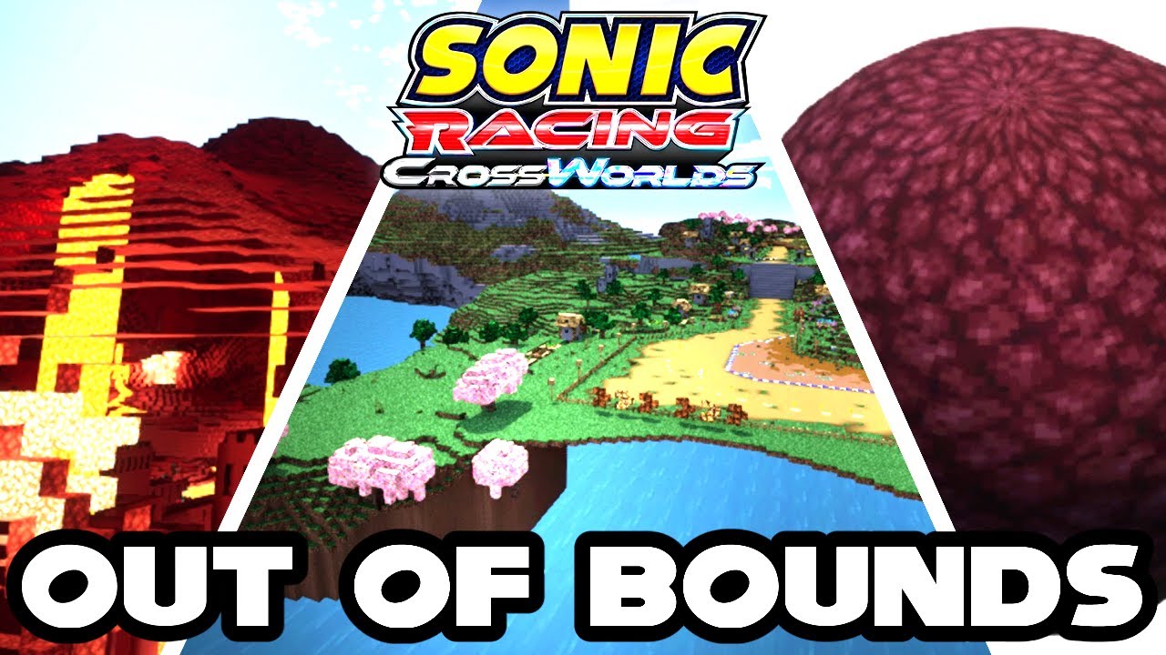 Исследуйте мир Minecraft за его пределами в Sonic Racing CrossWorlds