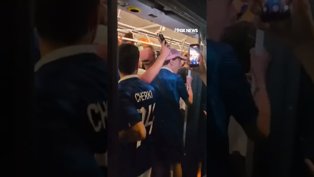 French fans SWARM bus after World Cup victory #foxnews #news #us #fox