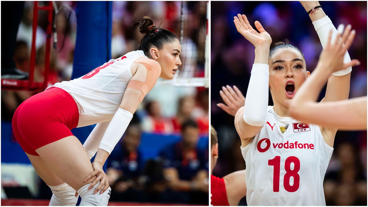 Beautiful and Talented | Zehra Gunes | Powerful Volleyball Spikes | Women's VNL 2024