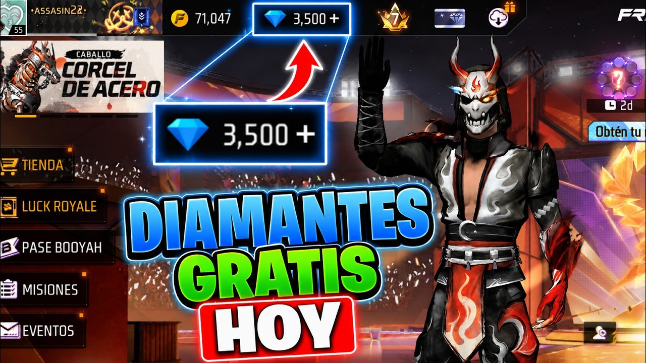 💎 C&oacute;mo CONSEGUIR DIAMANTES GRATIS en FREE FIRE 2026 ✅ (Real Funciona)