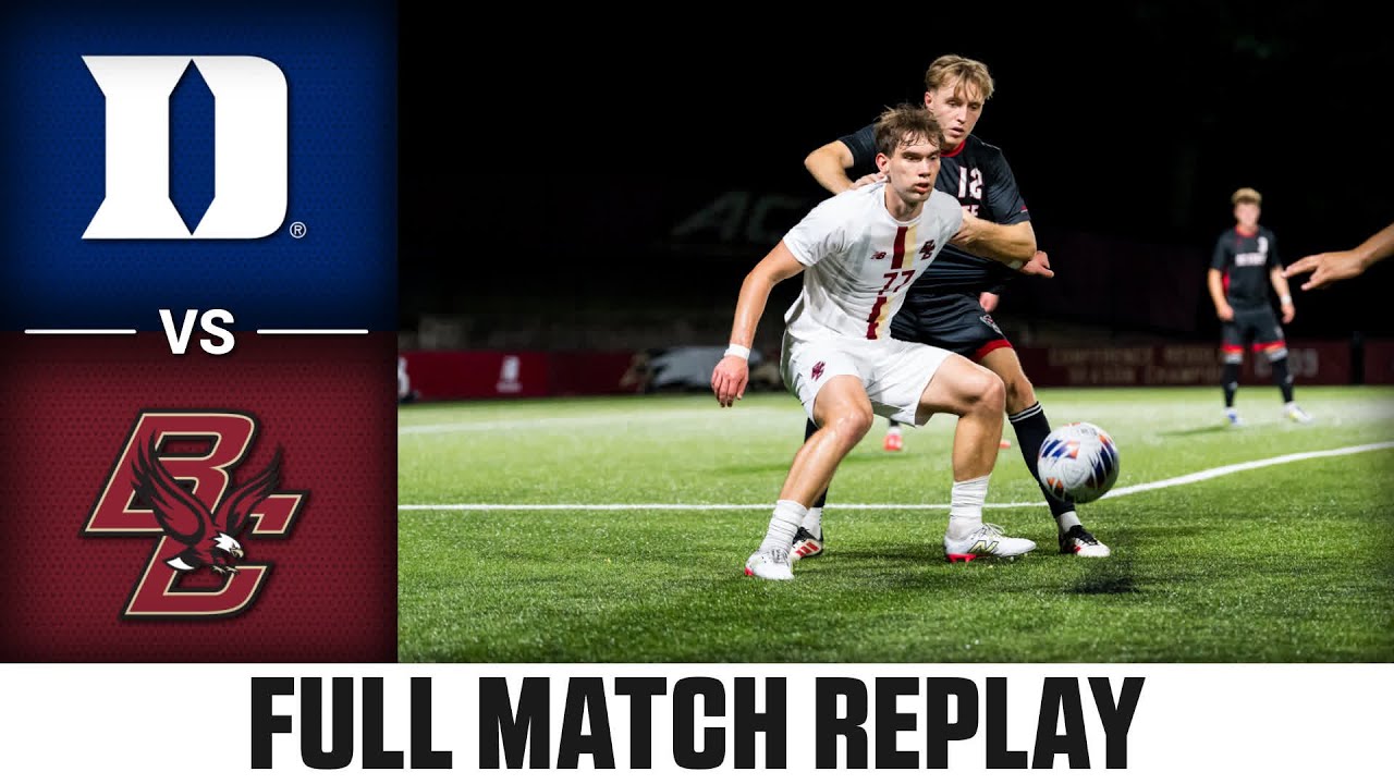 Duke vs. Boston College Full Match Replay | 2025 ACC Men's Soccer