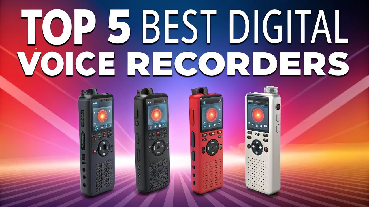 🎤 Top 5 Best Digital Voice Recorders in 2025 (Crystal Clear Audio!)