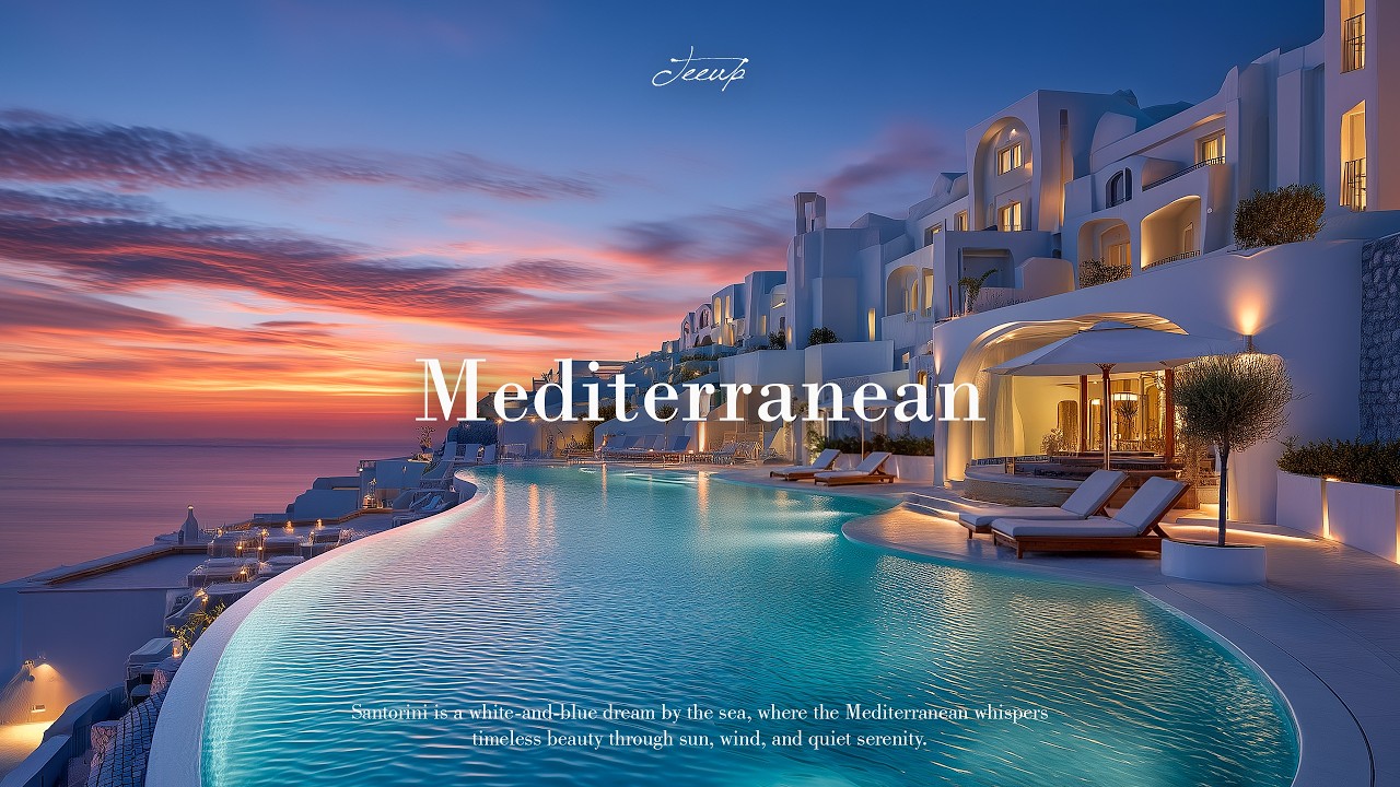 Positive Bossa Nova Jazz at Seaside Villa Ambience ~ Sweet Jazz with Ocean Waves Sound for Good Mood