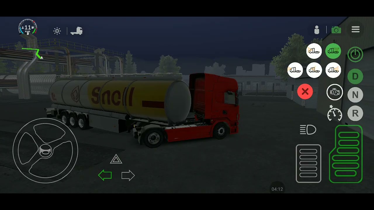 Universal truck simulator parte 3 llevando una carga de gas a otra empresa 