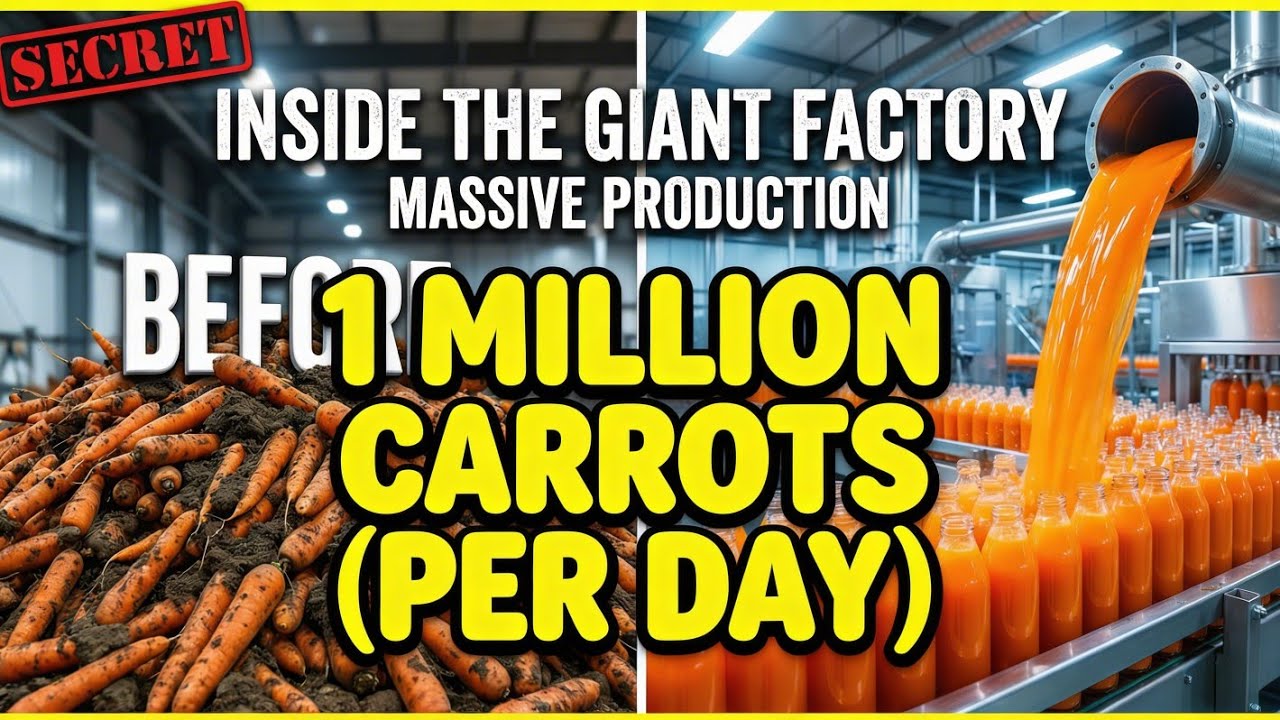 How 1 Million Carrots are Cleaned & Juiced: Full Factory Process (2026)