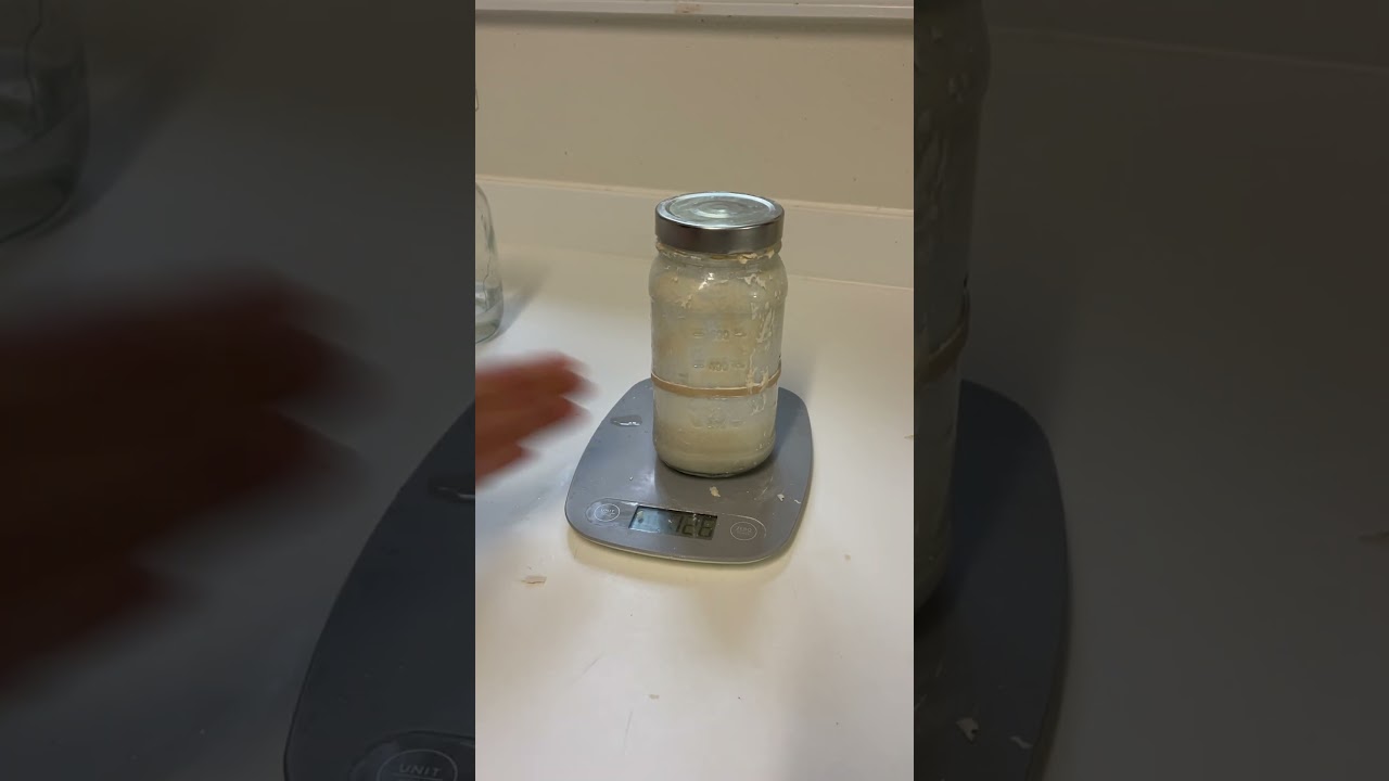 Easy Way To Clean Starter Jar #sourdough