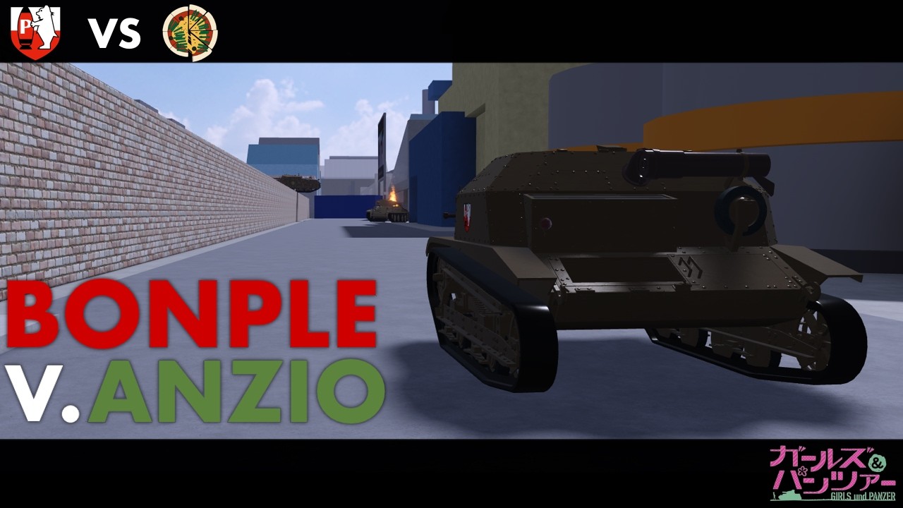 Bonple v Anzio [Girls und Panzer Roblox] Season 1, Week 4