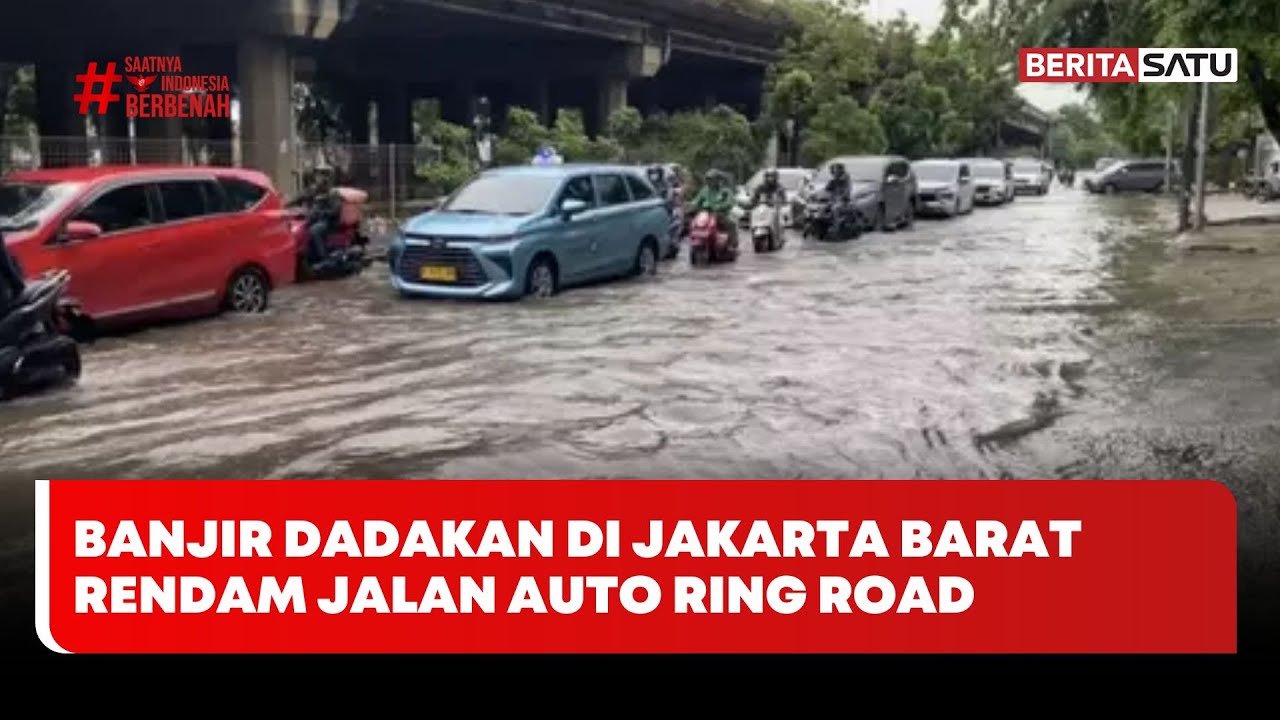 Banjir Dadakan di Jakarta Barat Rendam Jalan Auto Ring Road #beritasatu
