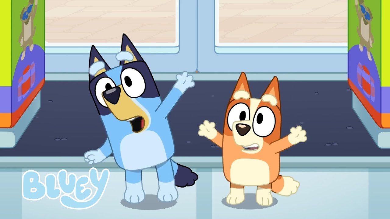Skynder sig rundt med Bluey 💨 | Bluey På Dansk