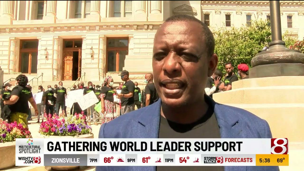 Protesters in Indianapolis bring attention to genocide concerns in Congo