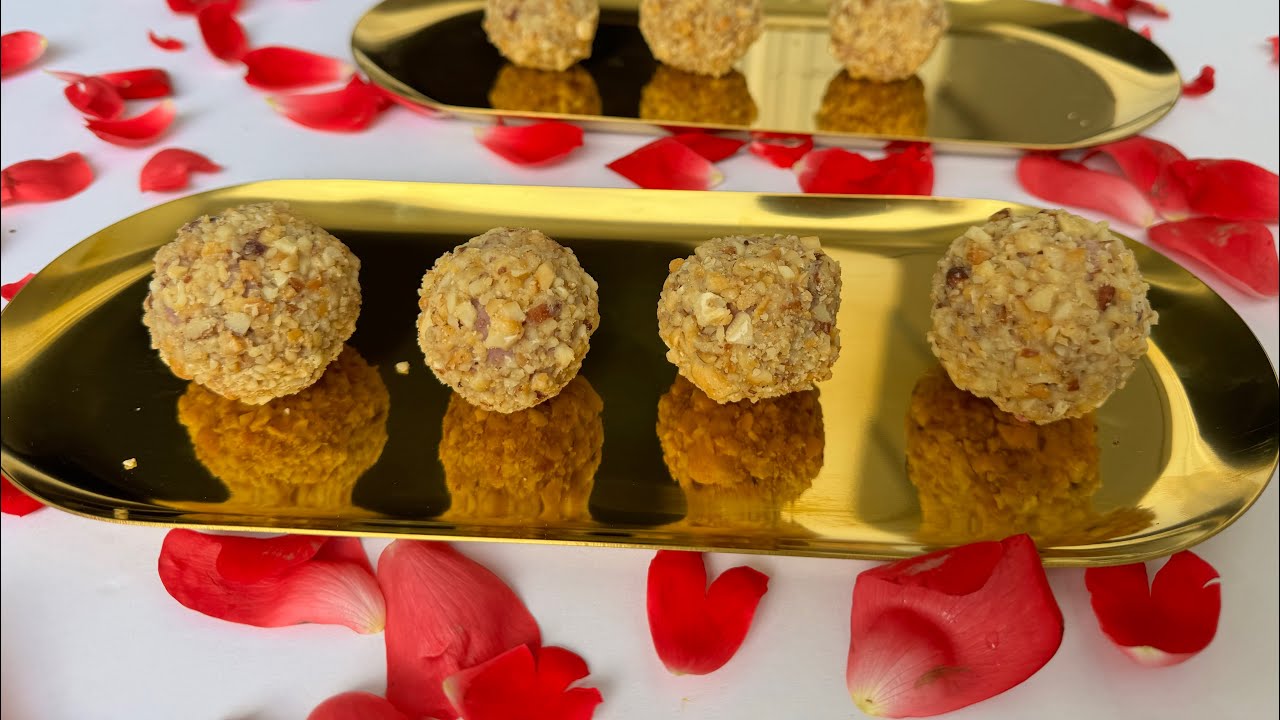 Rose ladoo for Hubby! 