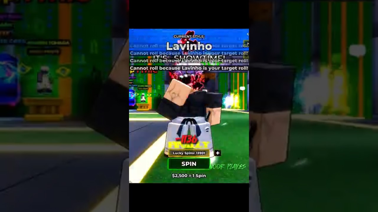 Is Lavinho impossible to spin?? 🎰🔥 #bluelockrivals #roblox #robloxshorts #bluelock