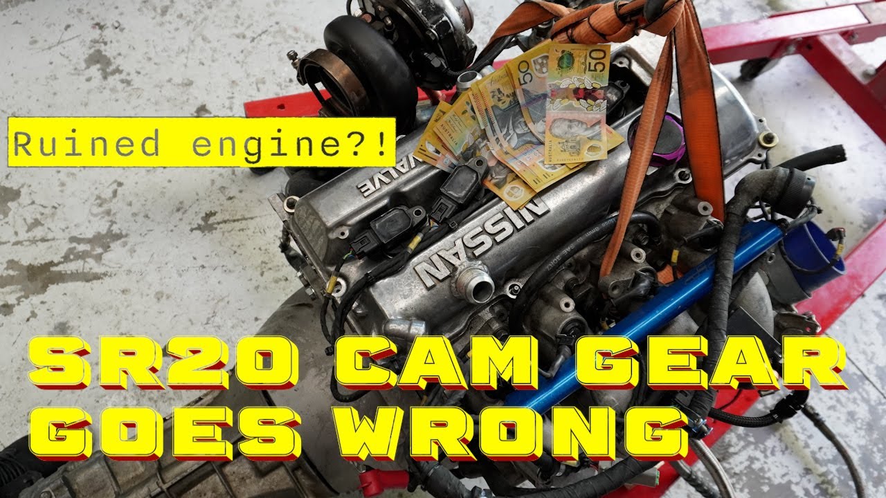 Big cam SR20 cam gear instillation. Engine out?!