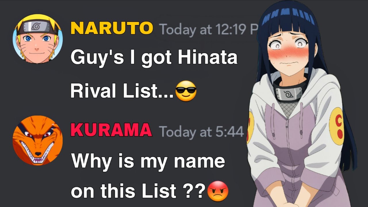 If Naruto got Hinata Rival List | Naruto discord server